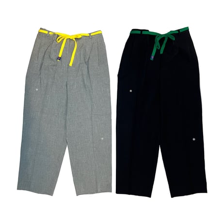 JOHN SOFIA Daisy Slacks Ⅱ (Black, Gray)｜ジョンソフィア デイジー スラックスⅡ（ブラック、グレー）