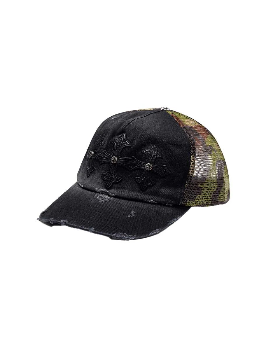 SUPPLIER Camouflage Cross Leather Patch Mesh Ca