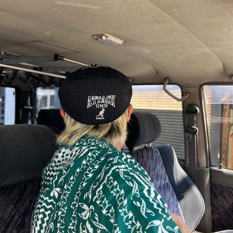 ATTACK ORIGINAL Custom Mesh Hunting Hat “Compass” (Blk, Caramel)｜アタックオリジナル カスタムメッシュ ハンティングハット “コンパス”
