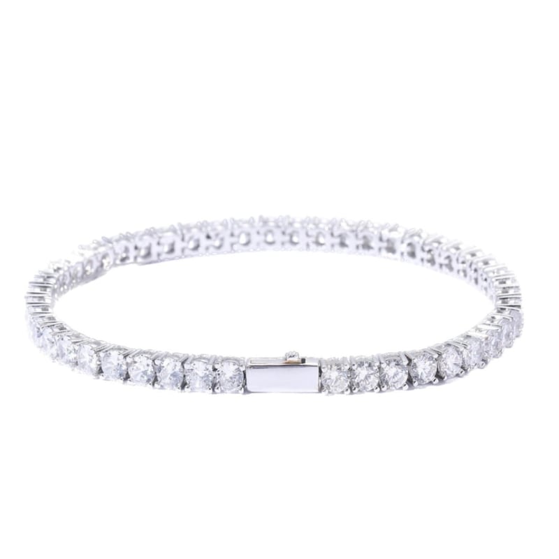 ole Only CZ Diamond 4mm Tennis Chain Bracelet