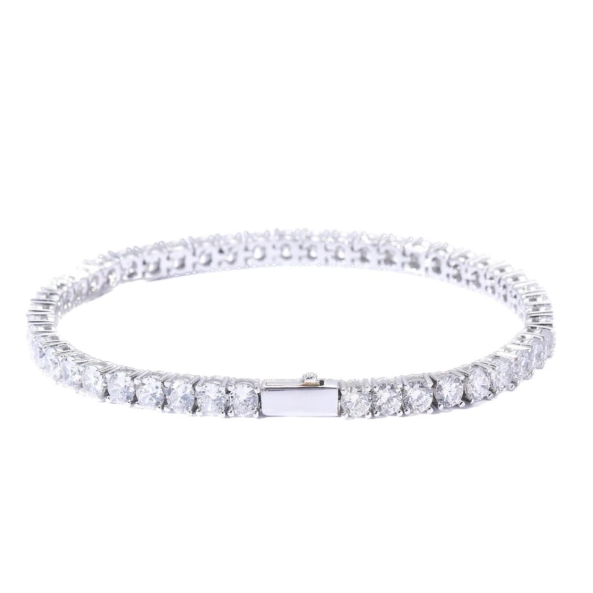ole Only CZ Diamond 4mm Tennis Chain Bracelet