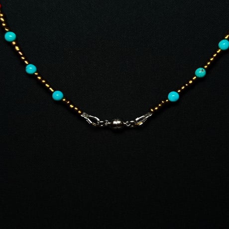 JOHN SOFIA Feather Beads Necklace (Craw)｜ジョンソフィア フェザービーズネックレス（クロウ）