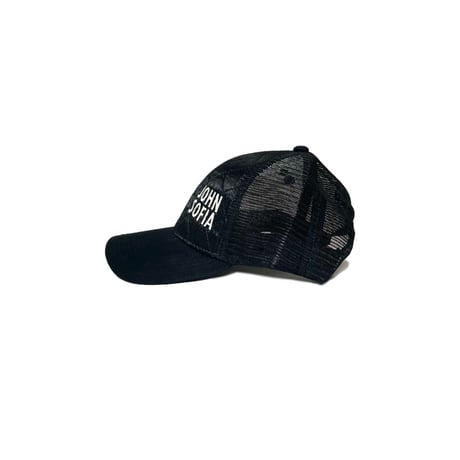 JOHN SOFIA The After Zone Tracker Cap (Black & White)｜ジョンソフィア ジ・アフターゾーン トラッカーキャップ（ブラック＆ホワイト）