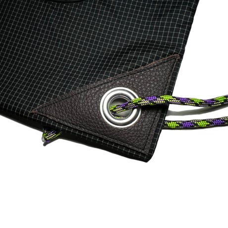 JOHN SOFIA Nylon Knapsack (BLACK/RED) | ジョンソフィア ナイロン ナップサック（ブラック／レッド）
