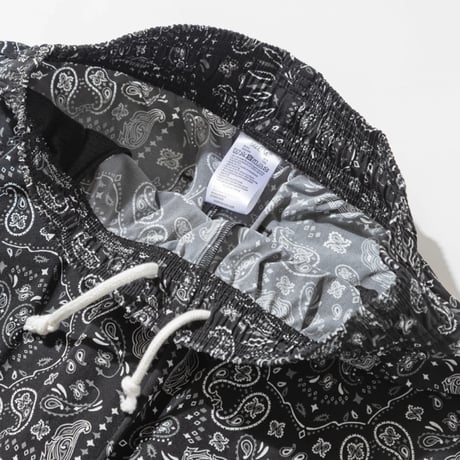 Cookman Chef Pants Short Light Paisley (Black)｜クックマン シェフパンツ ショート ライトペイズリー（ブラック）