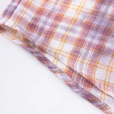 SUPPLIER Rhinestone Cross Check Shirt (PINK)｜サプライヤー ラインストーン クロス チェックシャツ（ピンク）