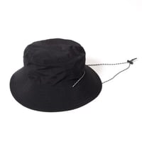 FIRST DOWN Bucket Hat Taslan Nylon (Black)｜ファーストダウン バケットハット タスランナイロン（ブラック）