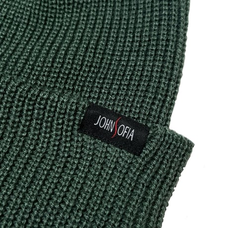 JOHN SOFIA Badge Logo Beanie (Sage)｜ジョンソフィア バッジロゴ ビーニー（セージ）