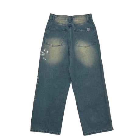 ADG “Hoshi no Ko” Over Dye Jeans (Indigo/Beg)｜ADG “星の子” オーバーダイデニム（インディゴ/ベージュ）