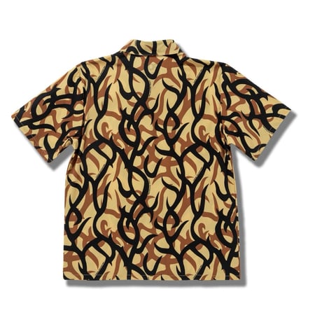 Cookman Work Shirts Short Sleeve Light Tribal Camo (Beige)｜クックマン ワークシャツ ショートスリーブ ライトトライバルカモ（ベージュ）