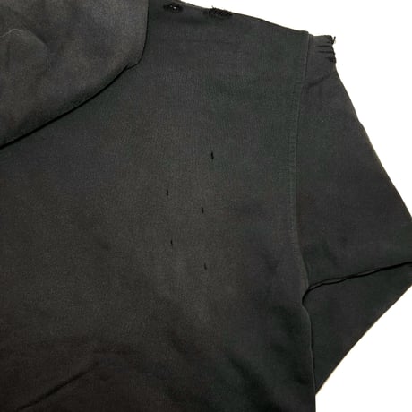JOHN SOFIA DAMAGEREPAIR FULL-ZIP HOODIE (BLACK)｜ジョンソフィア ダメージリペア フルジップ フーディー（ブラック）
