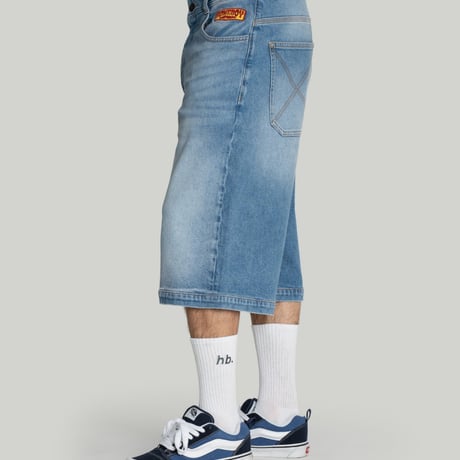 HOMEBOY X-TRA DESPERADO DENIM SHORTS (VINTAGE BLUE)｜ホームボーイ エクストラ デスペラード デニム ショーツ（ヴィンテージ ブルー）