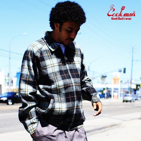 Cookman Delivery Jacket Woolmix Tartan Canadian (Black)｜クックマン デリバリージャケット ウールミックス タータン カナディアン（ブラック）