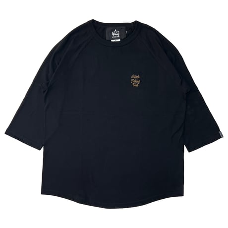 AFC Mini Logo 3/4 Raglan Tee (Blk/Blk/Khk)｜AFC ミニロゴ ラグランTシャツ（ブラック/ブラック/カーキ）