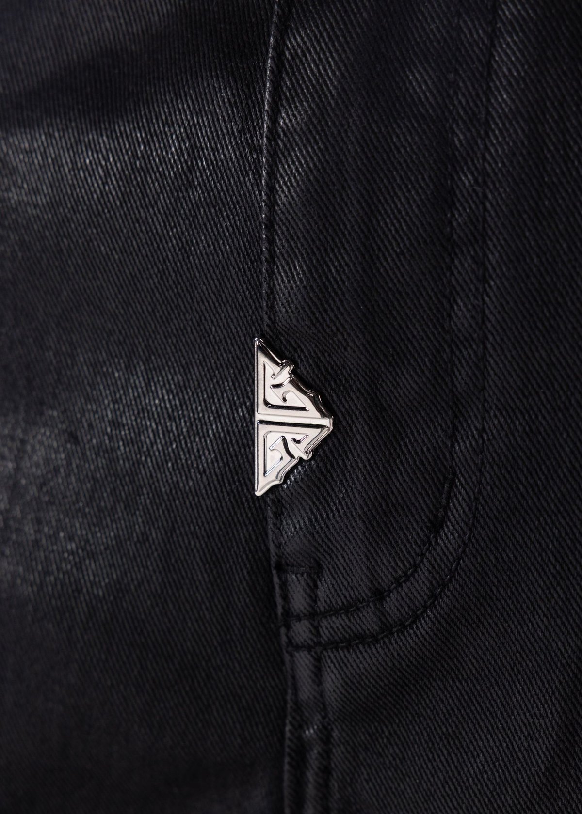 GUAPI All Black Cross Buckle Denim (ALL Black)