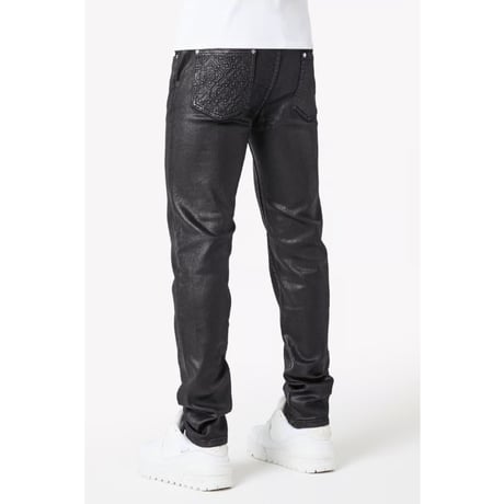 GUAPI Obsidian Back Waxed Basic Denim (BLACK)｜グアピ オブシディアン バックワックスド ベーシックデニム（ブラック）