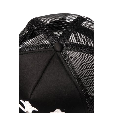 SUPPLIER Cross Leather Patch Mesh Cap (BLACK)｜サプライヤー クロス レザー パッチ メッシュキャップ（ブラック）