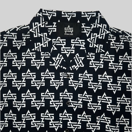 ATTACK ORIGINAL “AS WAVE” VACANCES SHIRT (Black)｜アタック オリジナル “AS ウェーブ” バカンス シャツ（ブラック）