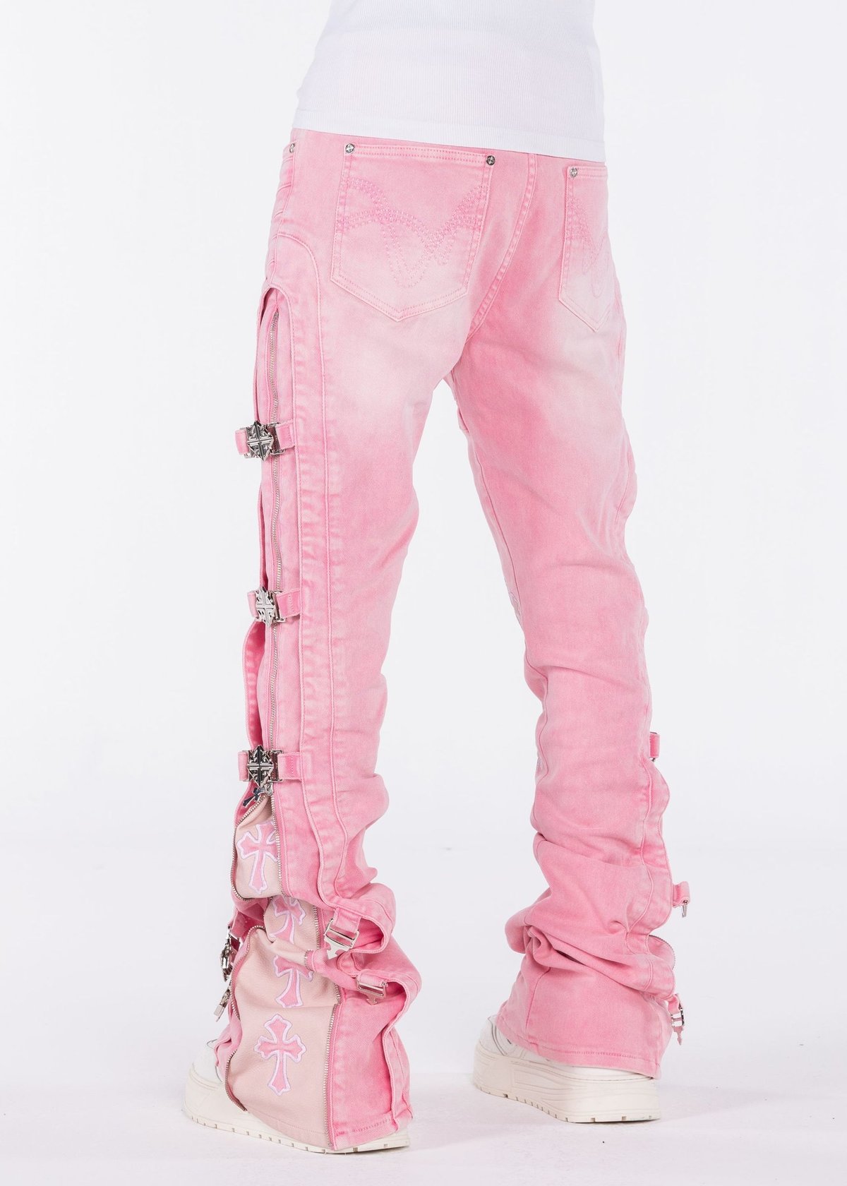 GUAPI French Rose Cross Buckle Denim (French Ro