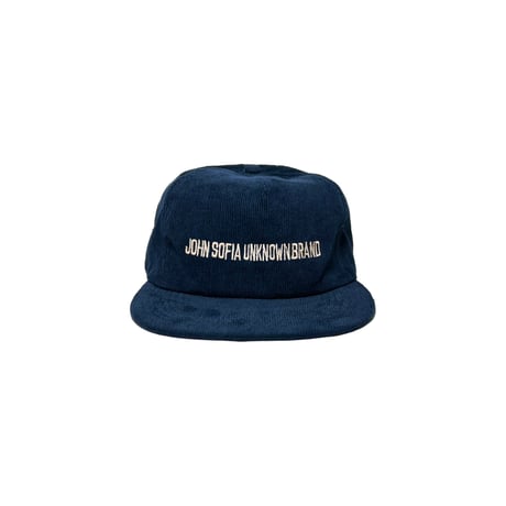 JOHN SOFIA Logo Corduroy Snapback (Navy/Beige)｜ジョンソフィア ロゴコーデュロイ スナップバック（ネイビー/ベージュ）