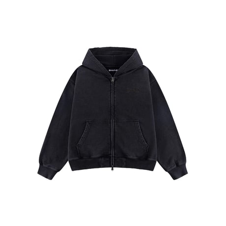 SUPPLIER Distressed Cross Zip Hoodie (BLACK)｜サプライヤー ディストレスト クロス ジップフーディー（ブラック）