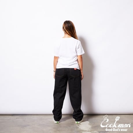Cookman Chef Pants Semiwide Denim (Black)｜クックマン セミワイド デニム シェフパンツ（ブラック）