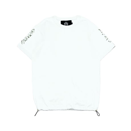 ADG Script Drawcord Tee (Wht)｜エーディージー スクリプト ドローコードTシャツ（ホワイト）