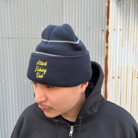 AFC Reflective Line Beanie (Navy/Lemon, Navy/Ash, Navy/Sky)｜エーエフシー リフレクティブライン ビーニー