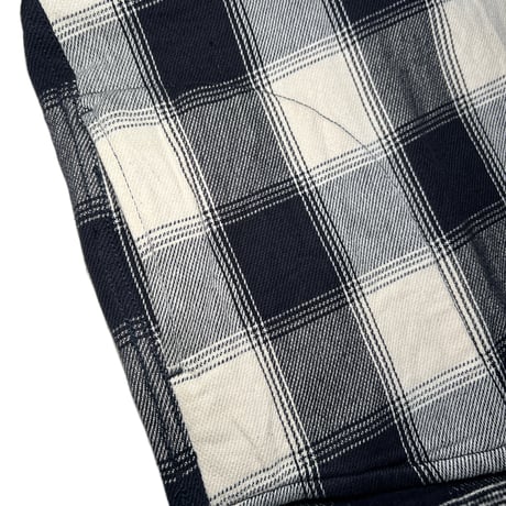 ATTACK ORIGINAL Heavy Flannel Hooded Shirts (Midnight Black)｜アタックオリジナル ヘビーフランネル フーデッドシャツ（ミッドナイトブラック）