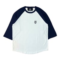 AFC Mini Logo 3/4 Raglan Tee (Wht/Nvy/Blk)｜エーエフシー ミニロゴ ラグランTシャツ（ホワイト/ネイビー/ブラック）