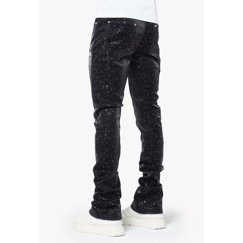 GUAPI Obsidian Black Raindrop Leather Pant (Bla