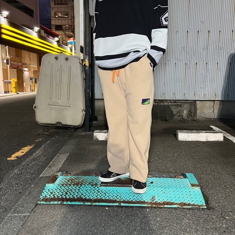 JOHN SOFIA After Zone Fleece Trousers (Beige/Black)｜ジョンソフィア アフターゾーン フリーストラウザーズ（ベージュ/ブラック）