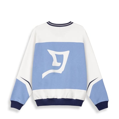 GRIMEY INFAMOUS V-NECK VINTAGE CREWNECK (LIGHT BLUE)｜グライミー Vネック ヴィンテージ クルーネック（ライトブルー）