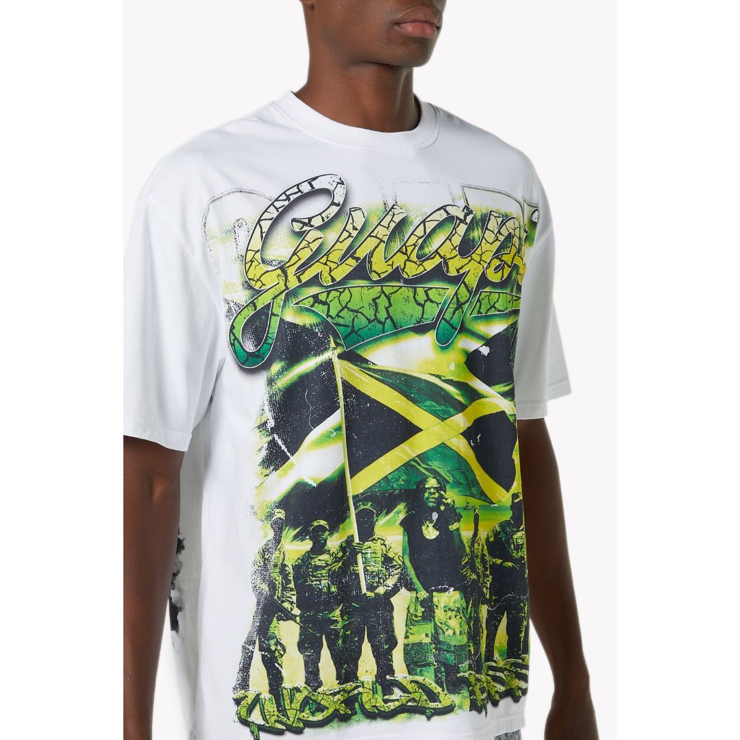 GUAPI × Vybz Kartel White World Boss Tee V1 (Wh