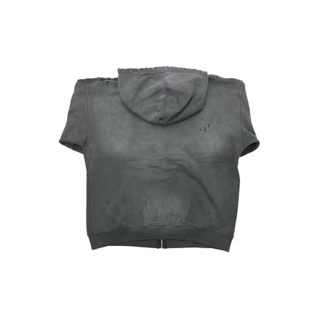 JOHN SOFIA DAMAGEREPAIR FULL-ZIP HOODIE (GRAY)｜ジョンソフィア ダメージリペア フルジップ フーディー（グレー）