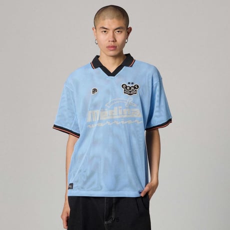 GRIMEY CHIEF MACHETAZOS WARRIOR MESH SOCCER JERSEY (BLUE)｜グライミー チーフウォリアー メッシュ サッカージャージ（ブルー）