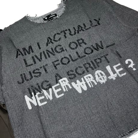 VALABASAS SCRIPTED LONGSLEEVE (GREY) | バラバサス スクリプティッド ロングスリーブ (グレー)