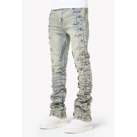 GUAPI Vintage Blue Aviation Clasp Denim (Vintage Blue)｜グアピ ヴィンテージブルー アビエーション クラスプ デニム（ヴィンテージブルー）