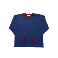 JOHN SOFIA Ringer Thermal Knit (Navy)｜ジョンソフィア リンガー サーマルニット（ネイビー）