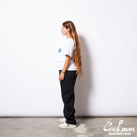 Cookman Chef Pants Semiwide Denim (Black)｜クックマン セミワイド デニム シェフパンツ（ブラック）