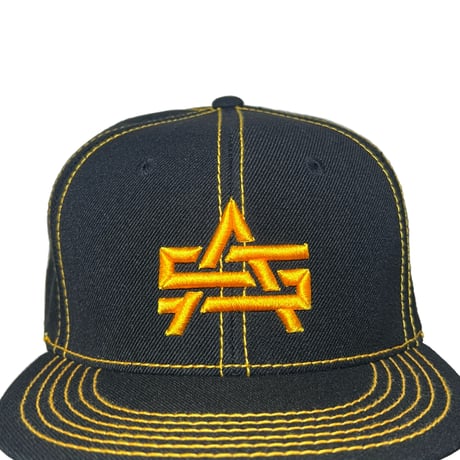 ADG AS Logo Stitch Snapback (Yel)｜ADG ASロゴ ステッチ スナップバック（イエロー）