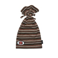 JOHN SOFIA Border Tube Beanie (Brown)｜ジョンソフィア ボーダー チューブ ビーニー（ブラウン）