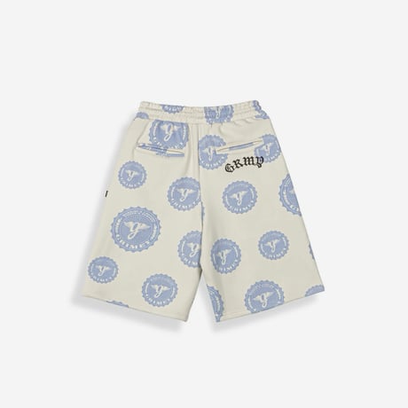 GRIMEY CHIEF WATCHER BOXY HOODIE & SWEATSHORTS SET-UP (OFF WHITE)｜グライミー セットアップ（オフホワイト）