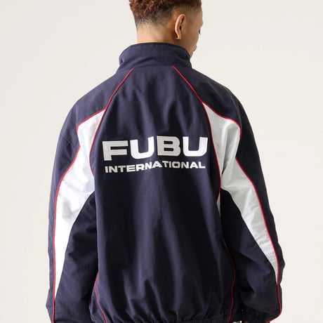 FUBU TRACK JACKET & PANTS “SET-UP” (NAVY)｜フブ トラックジャケット＆パンツ セットアップ（ネイビー）