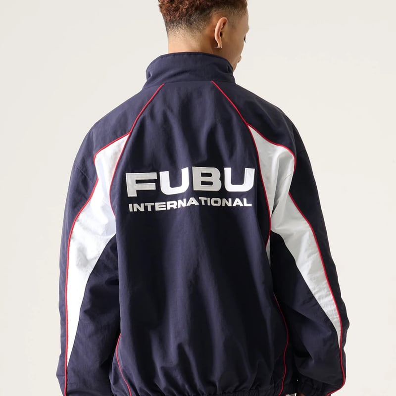 FUBU TRACK JACKET & PANTS “SET-UP” (NAVY)｜フブ トラ