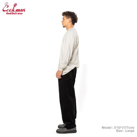 Cookman Carpenter's Pants Corduroy (Black)｜クックマン カーペンターパンツ コーデュロイ（ブラック）