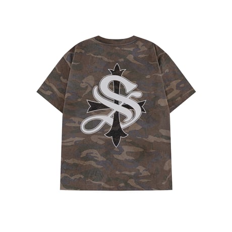 SUPPLIER Camouflage Cross Tee (KHAKI)｜サプライヤー カモフラージュ クロス ティー（カーキ）