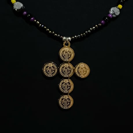 JOHN SOFIA Six Messiah Beads Necklace (Gold)｜ジョンソフィア シックスメサイア ビーズネックレス（ゴールド）