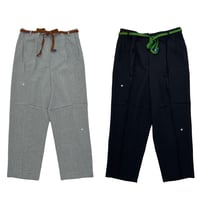JOHN SOFIA Daisy Slacks (Black, Gray)｜ジョンソフィア デイジー スラックス（ブラック/グレー）