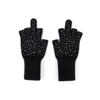 SUPPLIER Rhinestone Fingerless Glove (Black)｜サプライヤー ラインストーン フィンガーレスグローブ（ブラック）